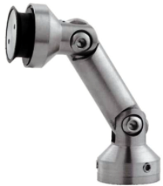 ADJUSTABLE WALL TO GLASS CONNECTOR